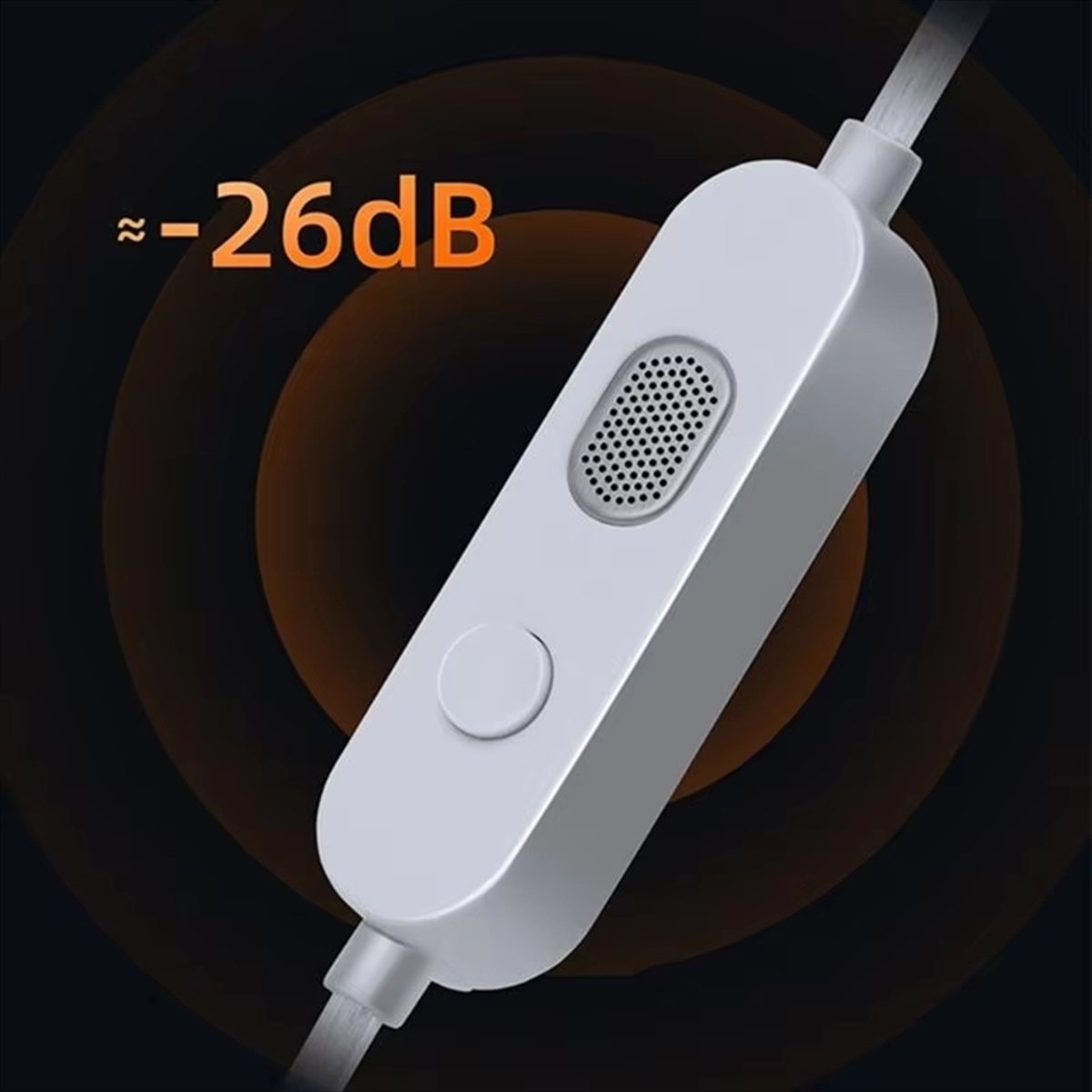 Wired Earphone Mic - ABAN Headphone Cord M2 Dual Mic