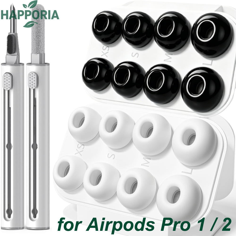 Silicone Ear Tip Replacement - HAPPORIA Liquid Silicone Earbud Tips for