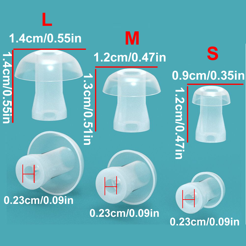 100pcs Ear Cap Cushion for Hea - Silicone Ear Tip Replacement review and price