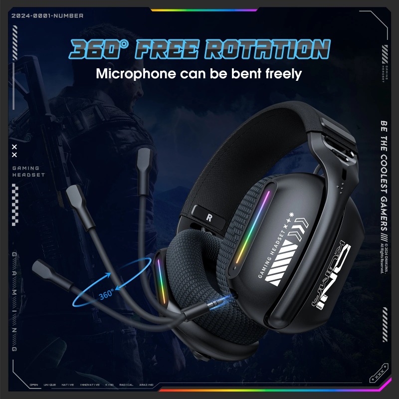 ONIKUMA GT808 Wireless Gaming  - Gaming Headset Rgb review and price