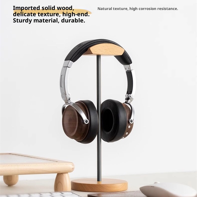 Black Walnut Wood & Aluminum H - Headphone Stand Desk review and price