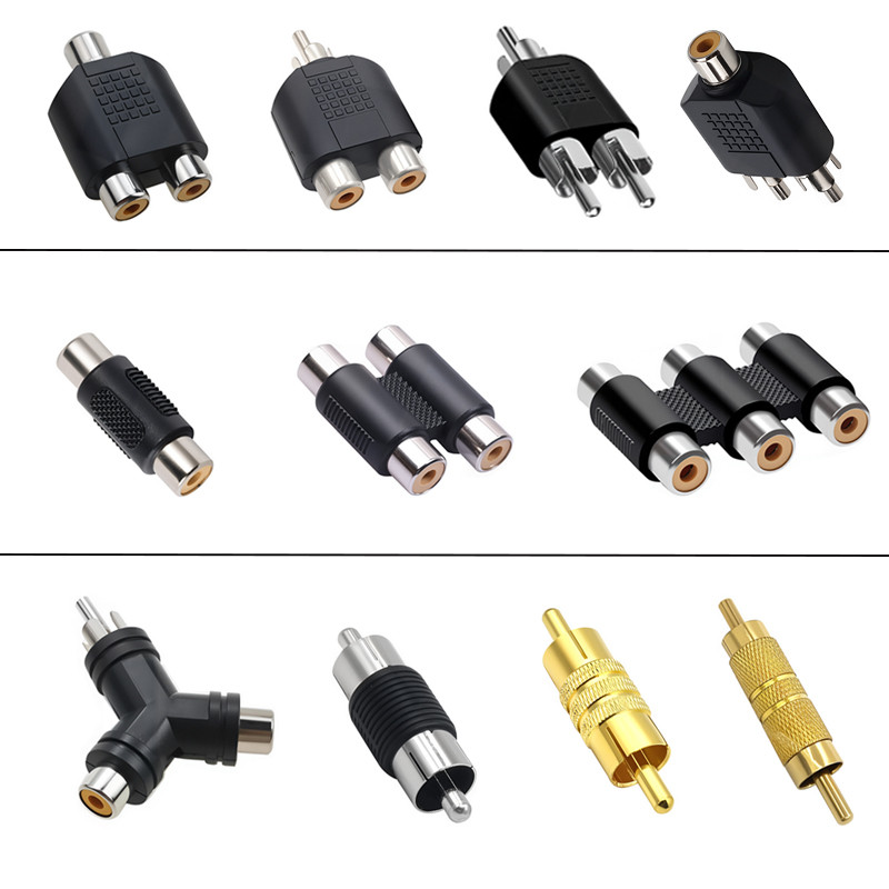 5pcs RCA Jack Female To Male P - Audio Splitter Y review and price