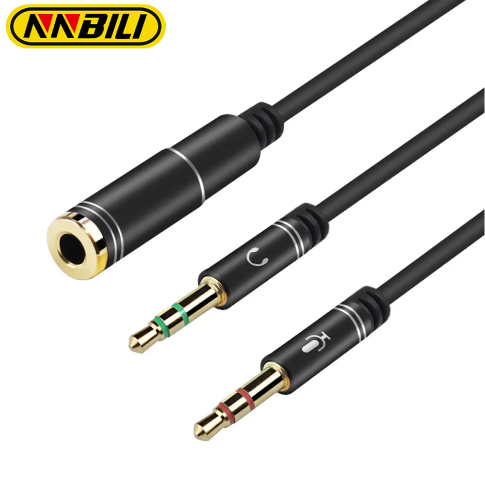 NNBILI Mini Jack 3.5 Microphon - Earphone Splitter Jack review and price