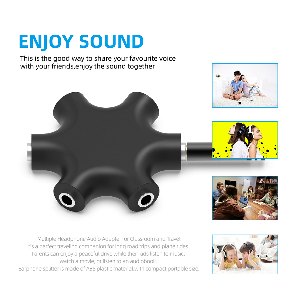 3.5mm Jack Earphone Audio Spli - Earphone Splitter Jack review and price