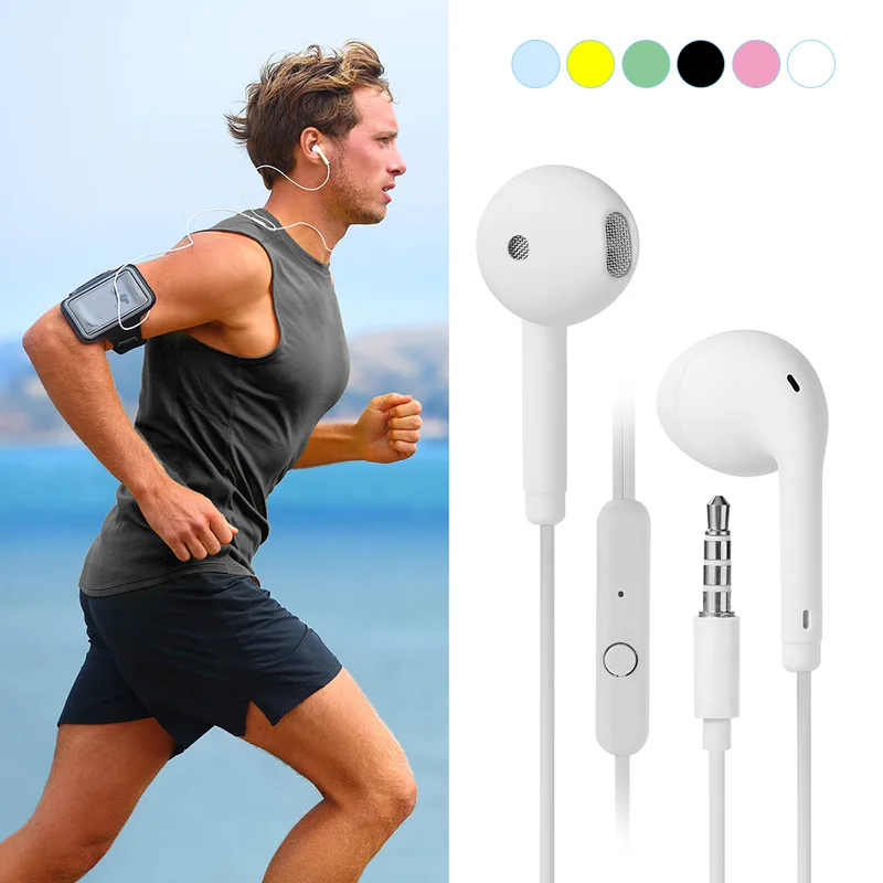 1/2/3/4Pcs Universal 3.5mm Ste - Wired Earphone Mic review and price