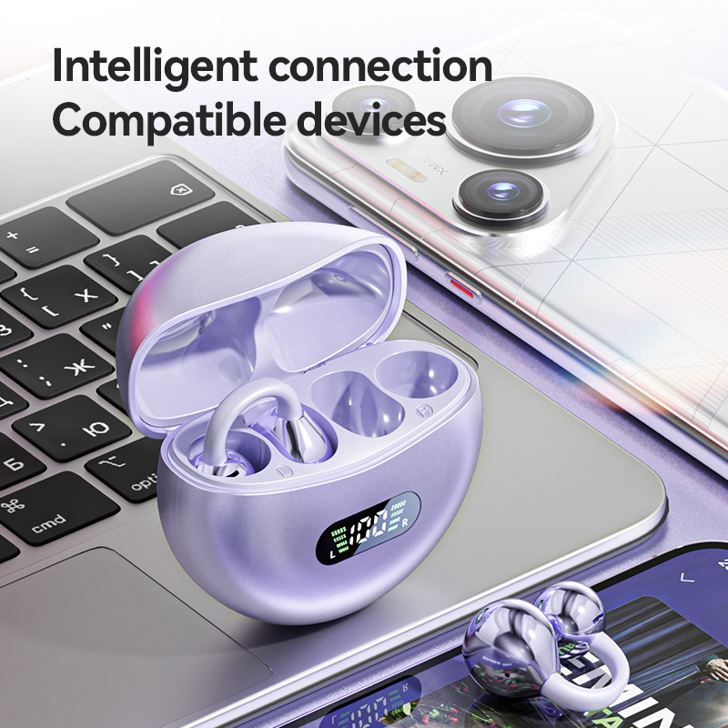 Open Ear Clip Earbuds ENC Wire - Wired Earphone Mic review and price