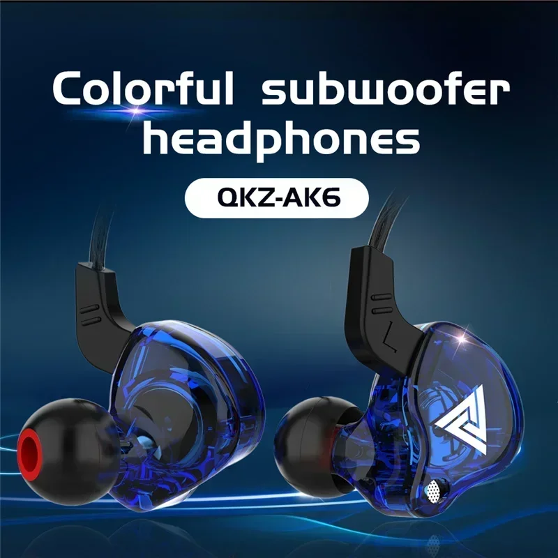 NEW QKZ AK6 Copper Driver HiFi - Wired Earphone Mic review and price