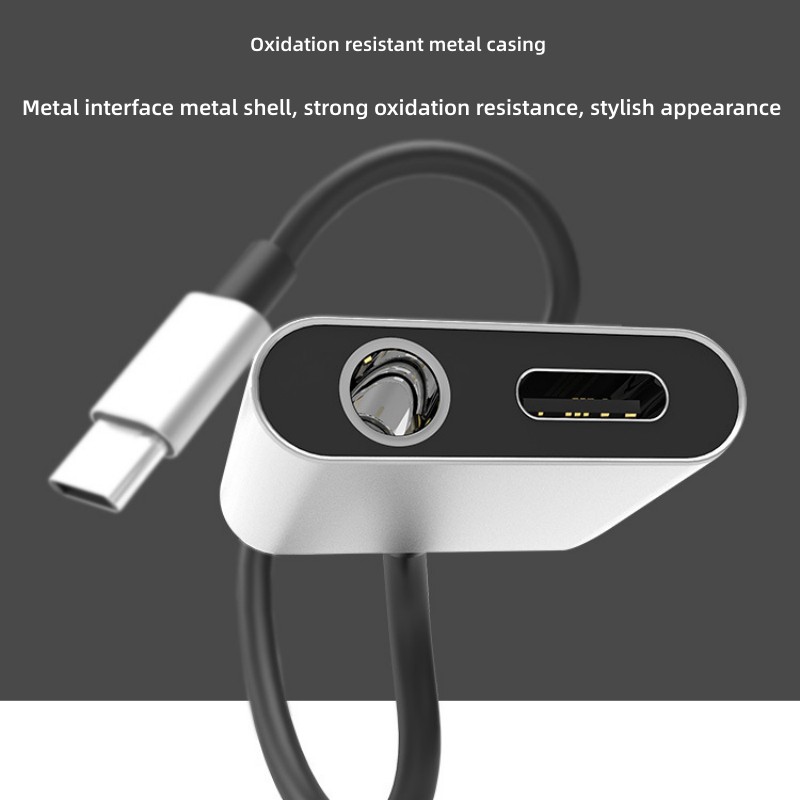 2 in 1 Audio Adapter Type C To - Audiophile Headphone Wired review and price