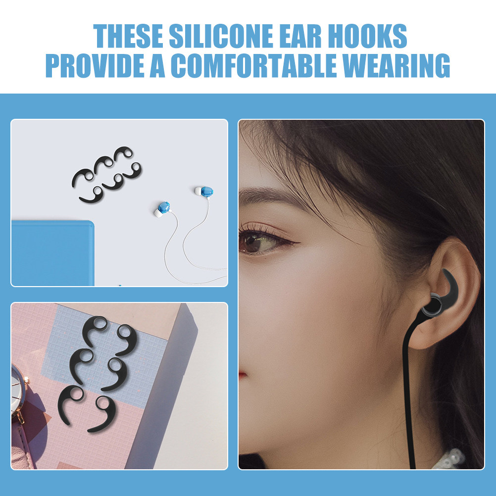 12Pcs Ear Hooks Silicone Sport - Silicone Ear Tip Replacement review and price