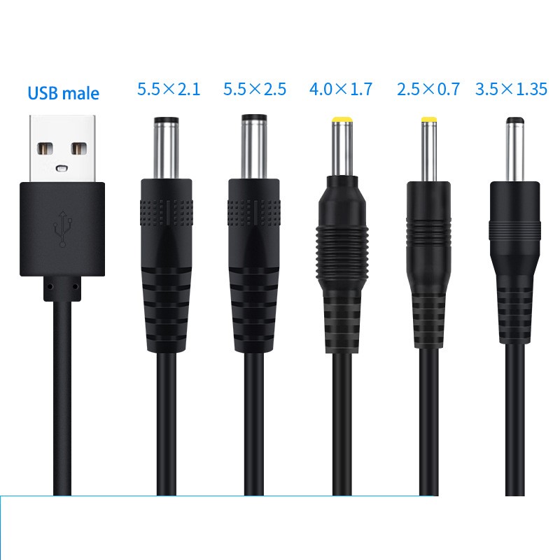 USB A Male plug to DC 2.5 3.5  - Cable Extension 3.5 review and price