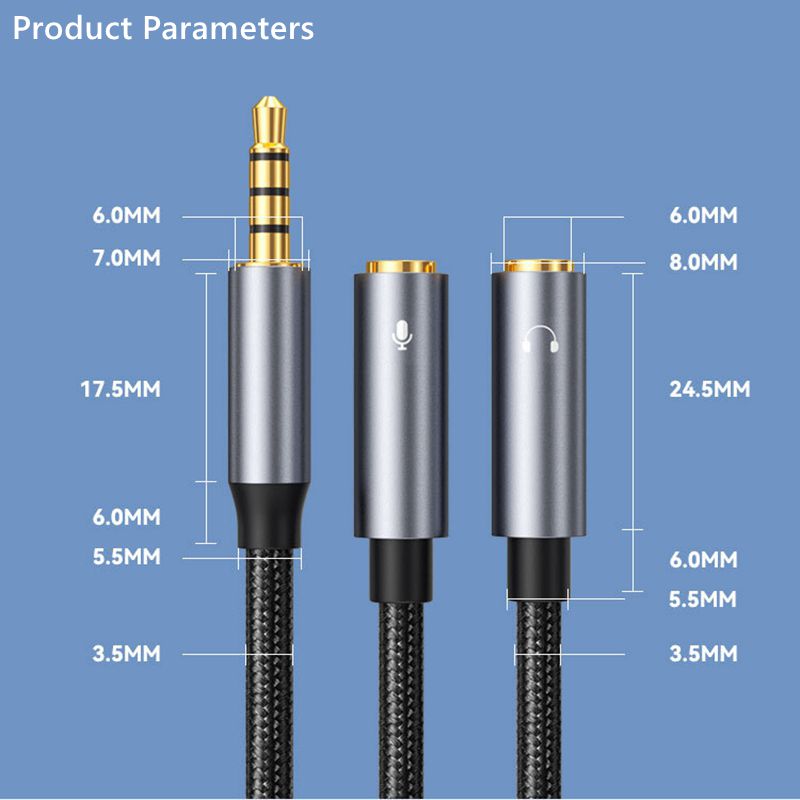 3.5mm Jack Aux Audio Cable Mal - Earphone Splitter Jack review and price