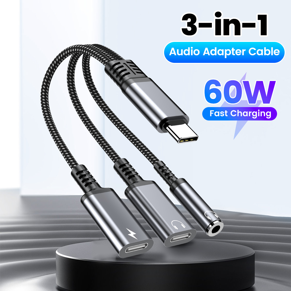 Type C Audio Adapter Cable 3in - Earphone Splitter Jack review and price