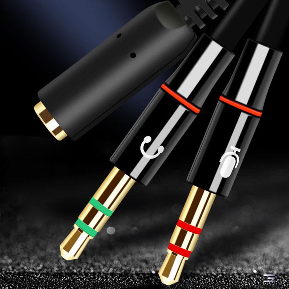 Headphone Microphone Audio Con - Audio Splitter Y review and price