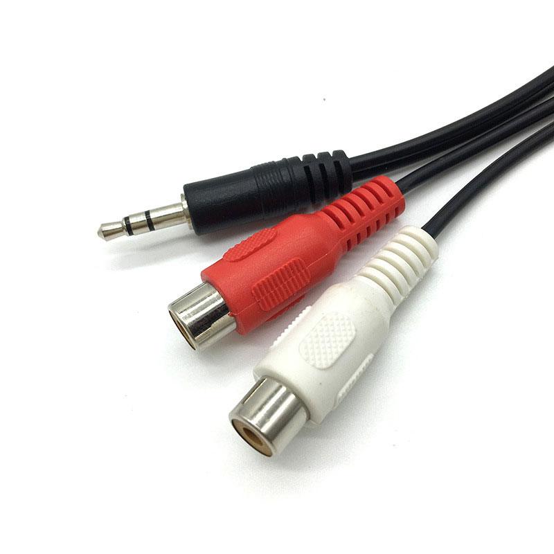 3.5 Jack Male to 2RCA 2AV Fema - Earphone Splitter Jack review and price