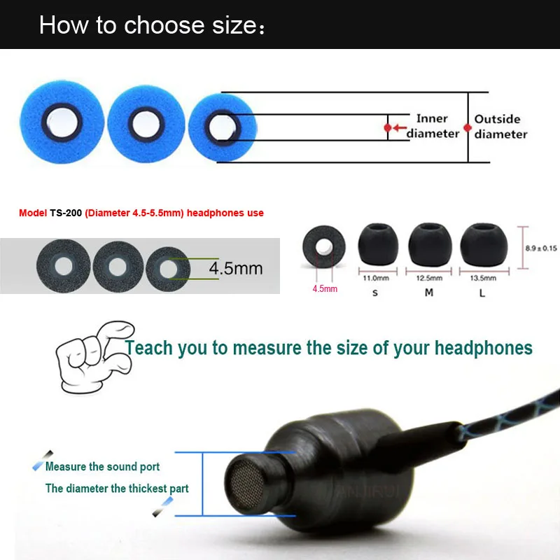 10Pair Memory Foam Earbud Ear  - Earphone Foam Tip review and price